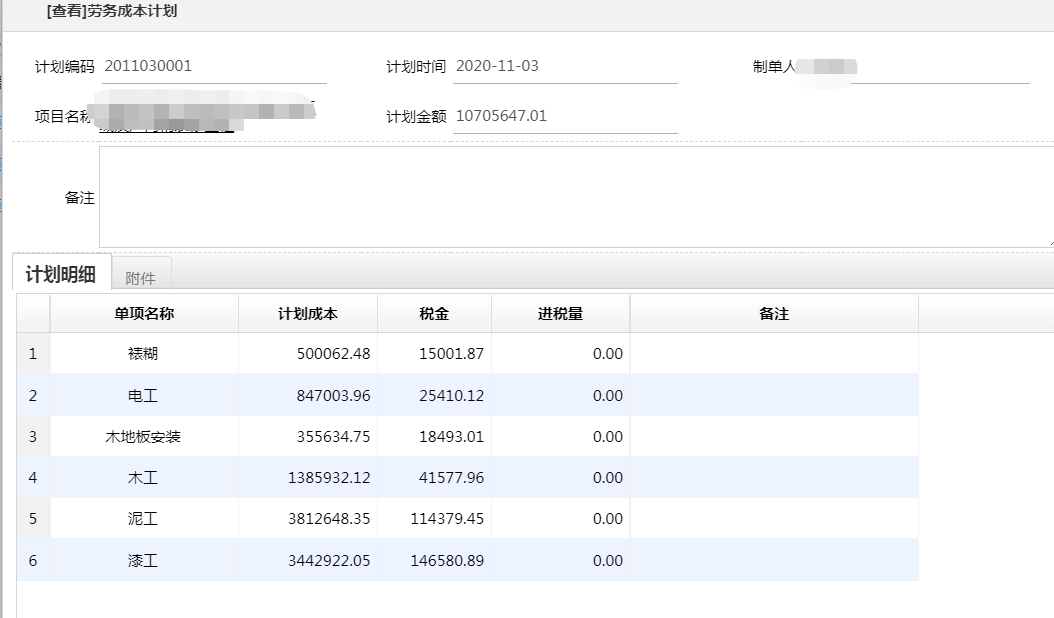項目勞務成本管理